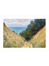 Monet Road at La Cavée, Pourville - Art Print
